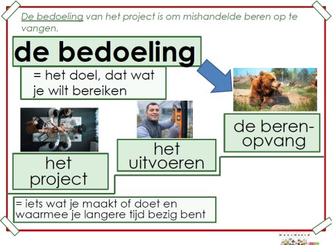 bedoeling