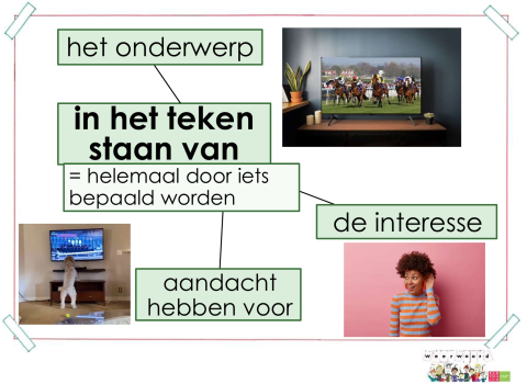 in het teken staan van