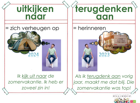 uitkijken naar