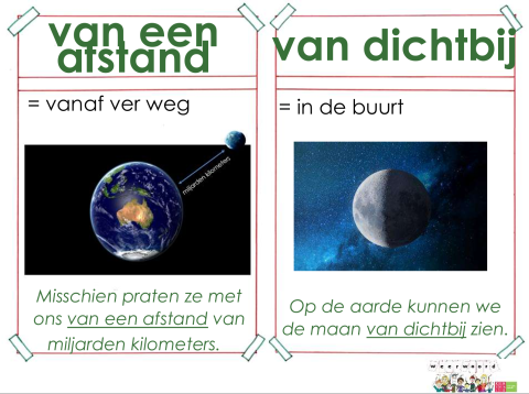 van een afstand