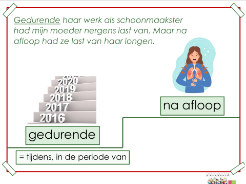 gedurende