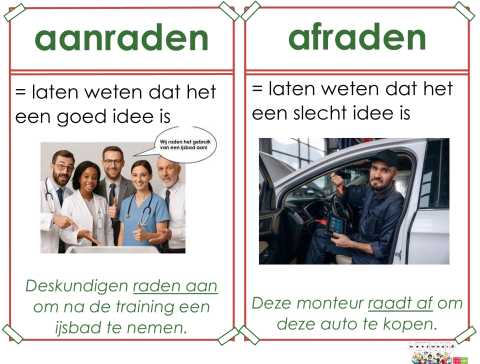 aanraden