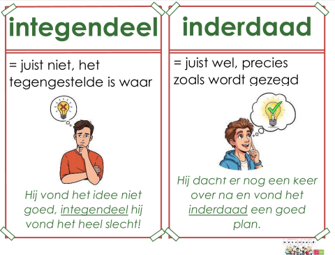 integendeel