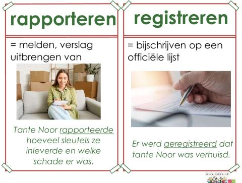 rapporteren