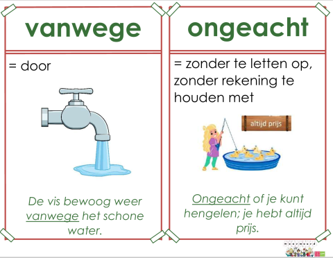 vanwege