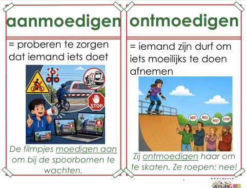 aanmoedigen